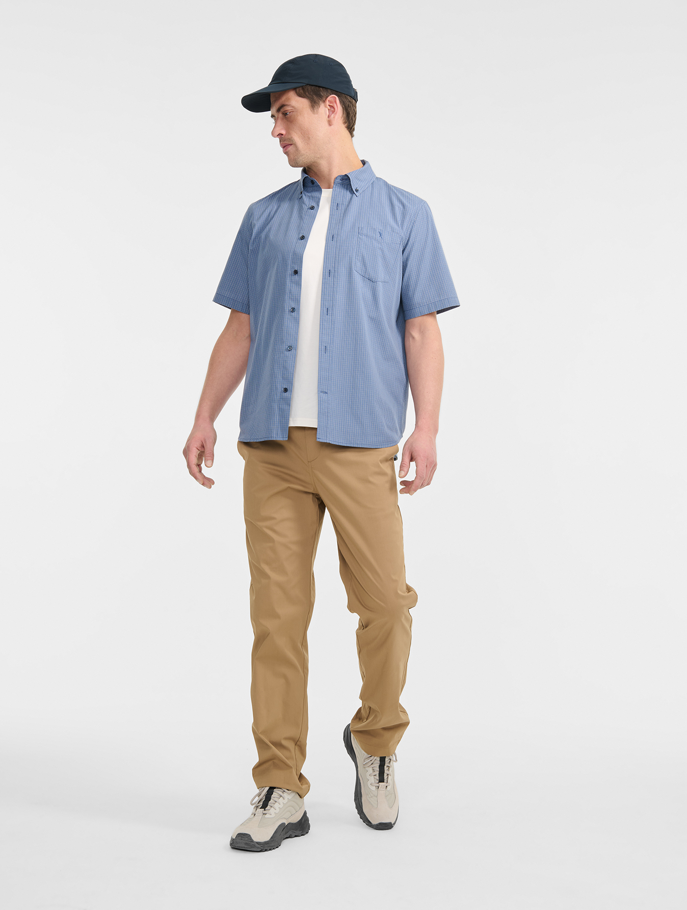 Chemise à carreaux DRY FAST TEXTILE® et UV-C® à manches courtes MARAIS CH
