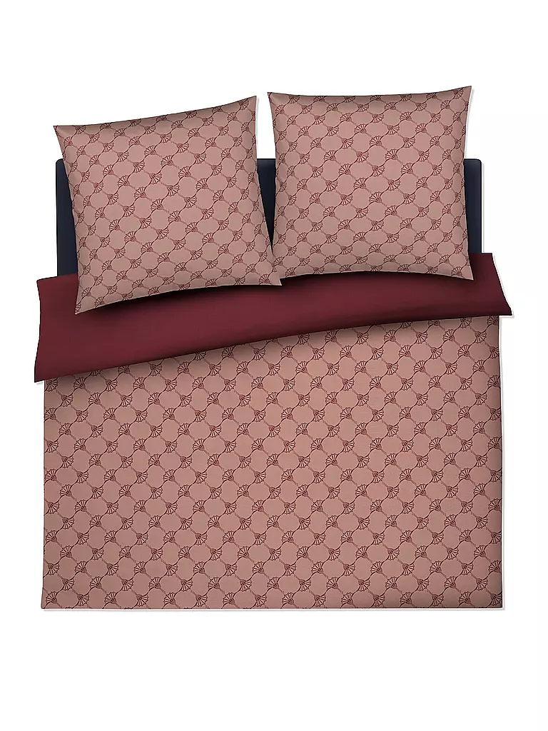 JOOP Satin Bettwäsche CORNFLOWER DOUBLE  2x70x90cm/200x200cm Fine Rouge dunkelrot