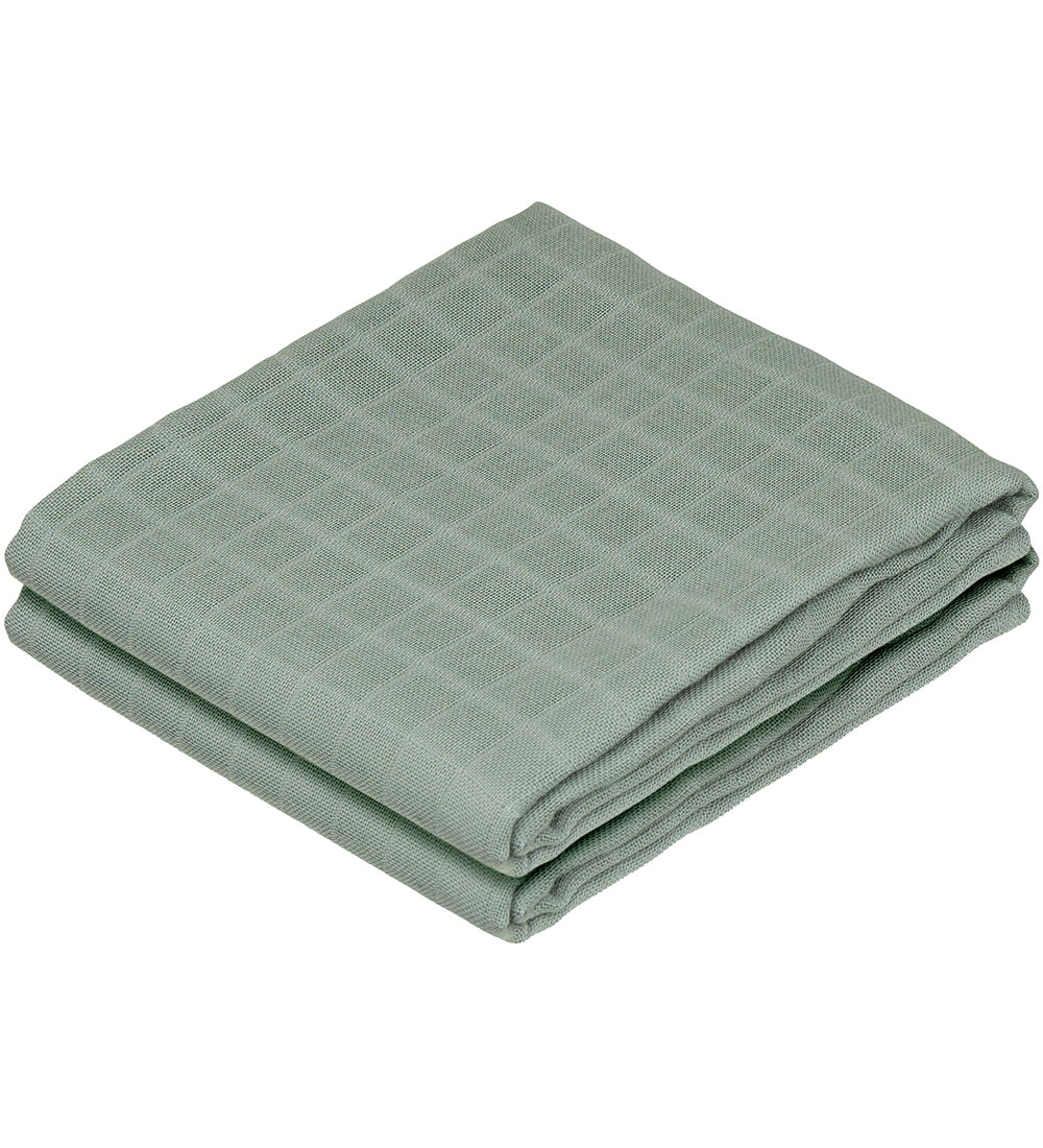 Cam Cam Spucktücher - 70x70 cm - 2er-Pack - Efeu Green