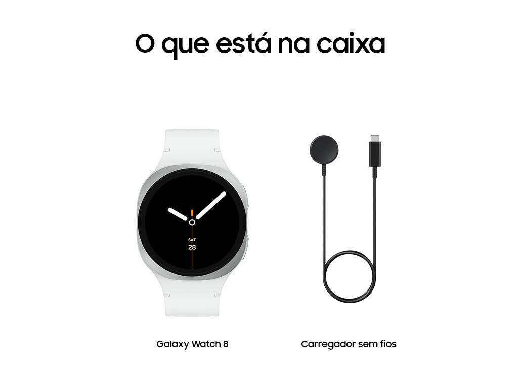 SMARTWATCH SAMSUNG WATCH8 BLUETOOTH 40MM PRATEADO