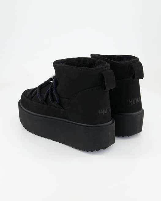 Inuikii Classic Low Platform Stiefeletten in Schwarz