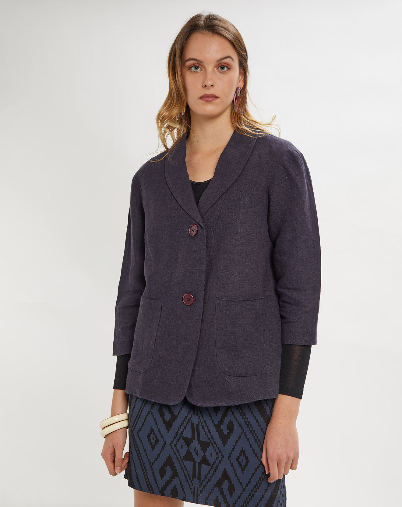 Stella Forest Veste 100% Lin violet