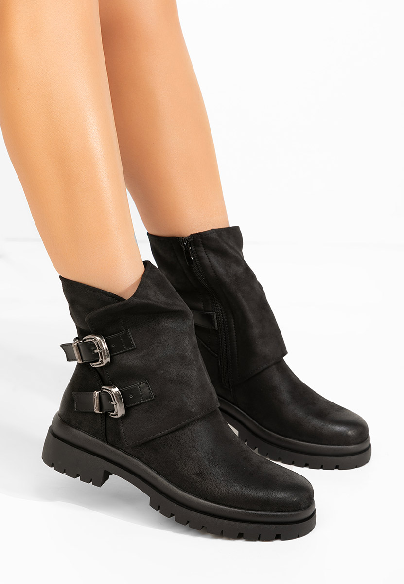 Bottines hautes femme noires Alenoa