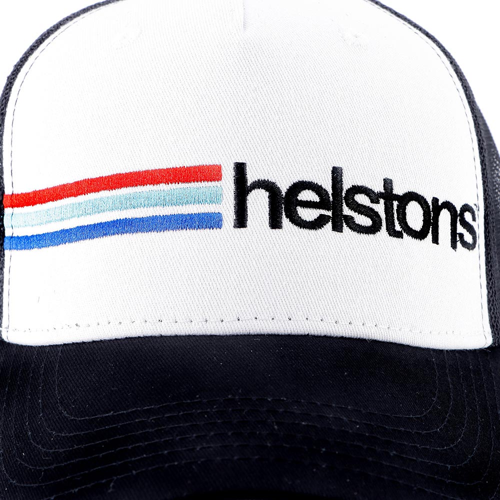 Helstons - Casquette Cars Noir / Blanc