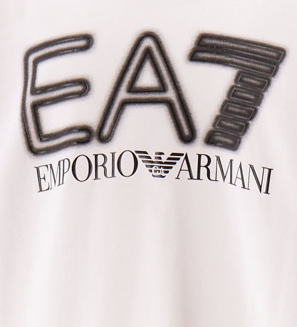 EA7 T-Shirt - Weiß m. Schwarz