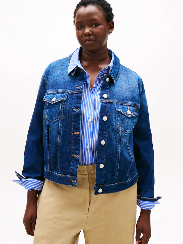 Tommy Hilfiger Curve Jeansjacke »CRV DNM NEW DOREEN SLIM JACKET«