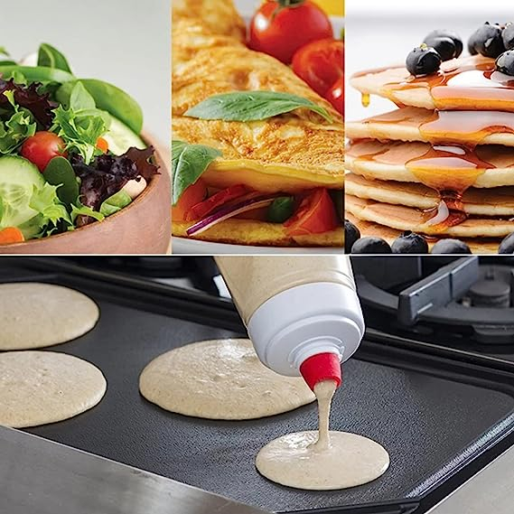 (1000ml) Teig Mixer Shaker Teigspender Quetschflasche mit Blenderball für Crêpes / Pancakes / Waffeln / Muffins