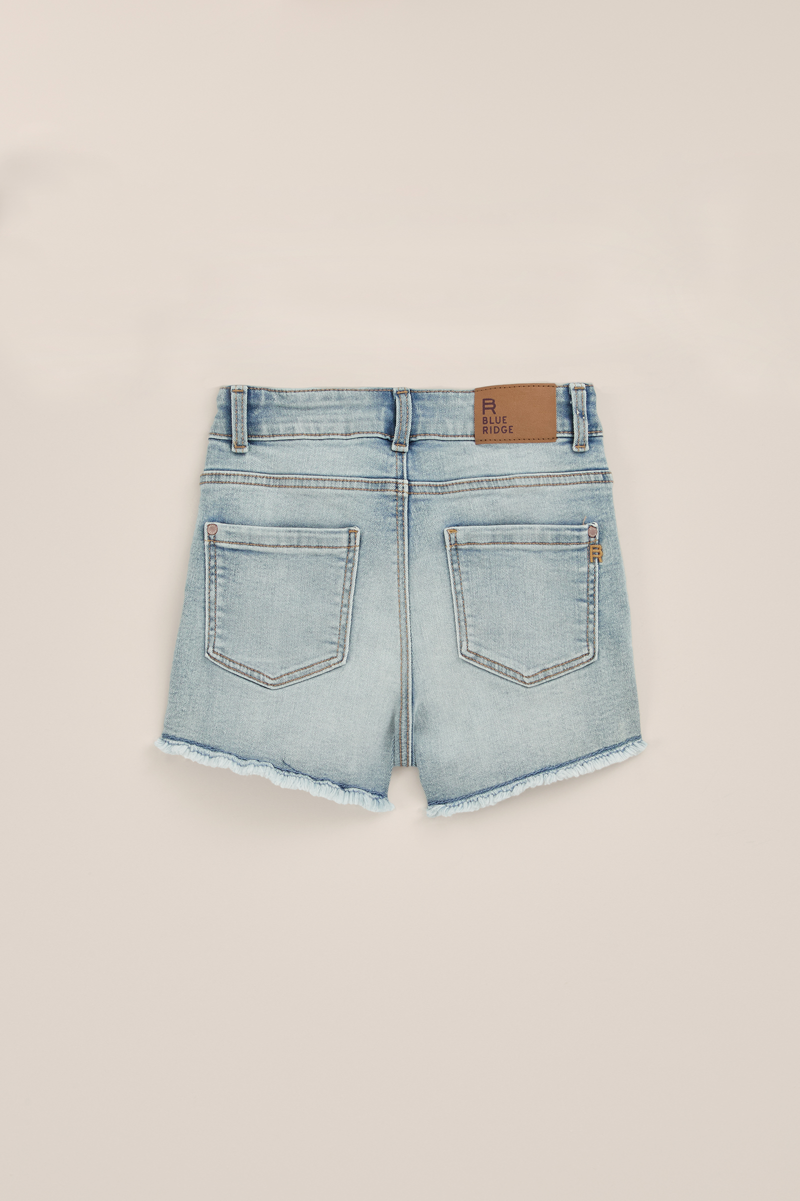 Meisjes slim fit denimshort Blue Ridge Lichtblauw