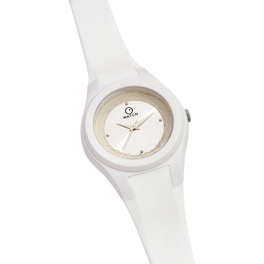 Montre O Watch Fluffy Blanc