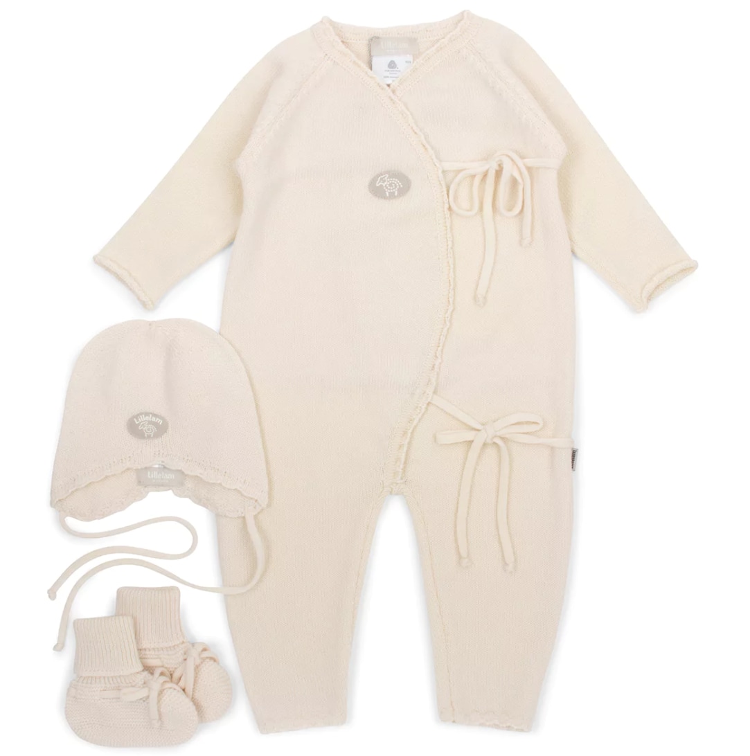 Lillelam Hentesett Baby<br>Sparkedress+lue+tøfler