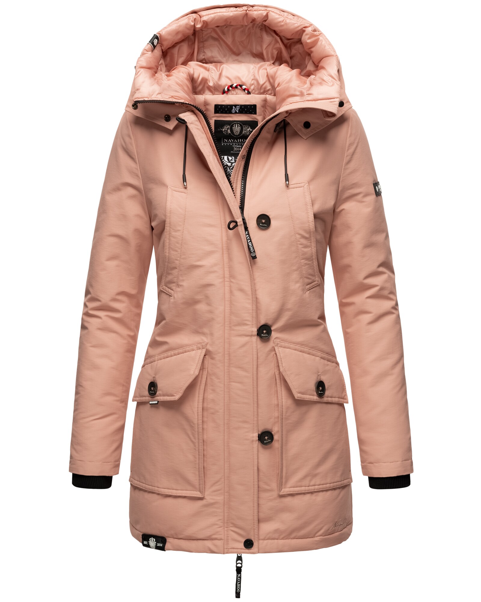 NAVAHOO Damen Winterjacke Warm gefütterter Wasserdichter Wintermantel Freezestoorm