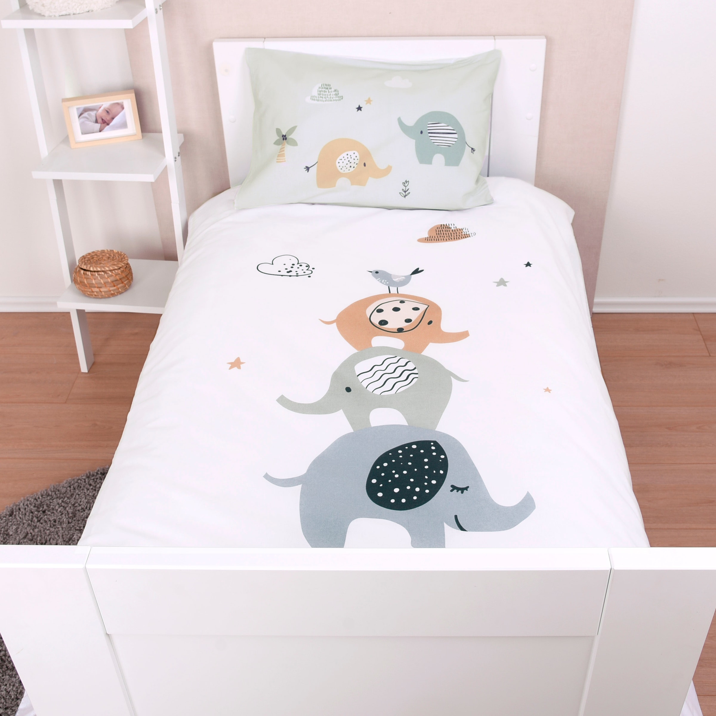 Baby Best Babybettwäsche »babybest Elephants« 2 Stk. mit liebevollem Motiv