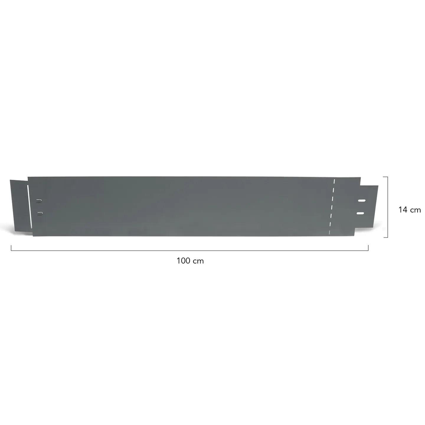 Bordurette de jardin x5 acier gris anthracite flexible L. 5 x H. 0.14 M