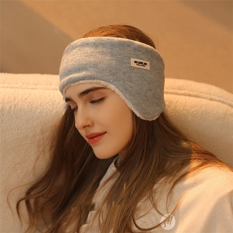 Gefüttertes Strick Stirnband Winter Outdoor Ohrenwärmer (One Size) - Beige