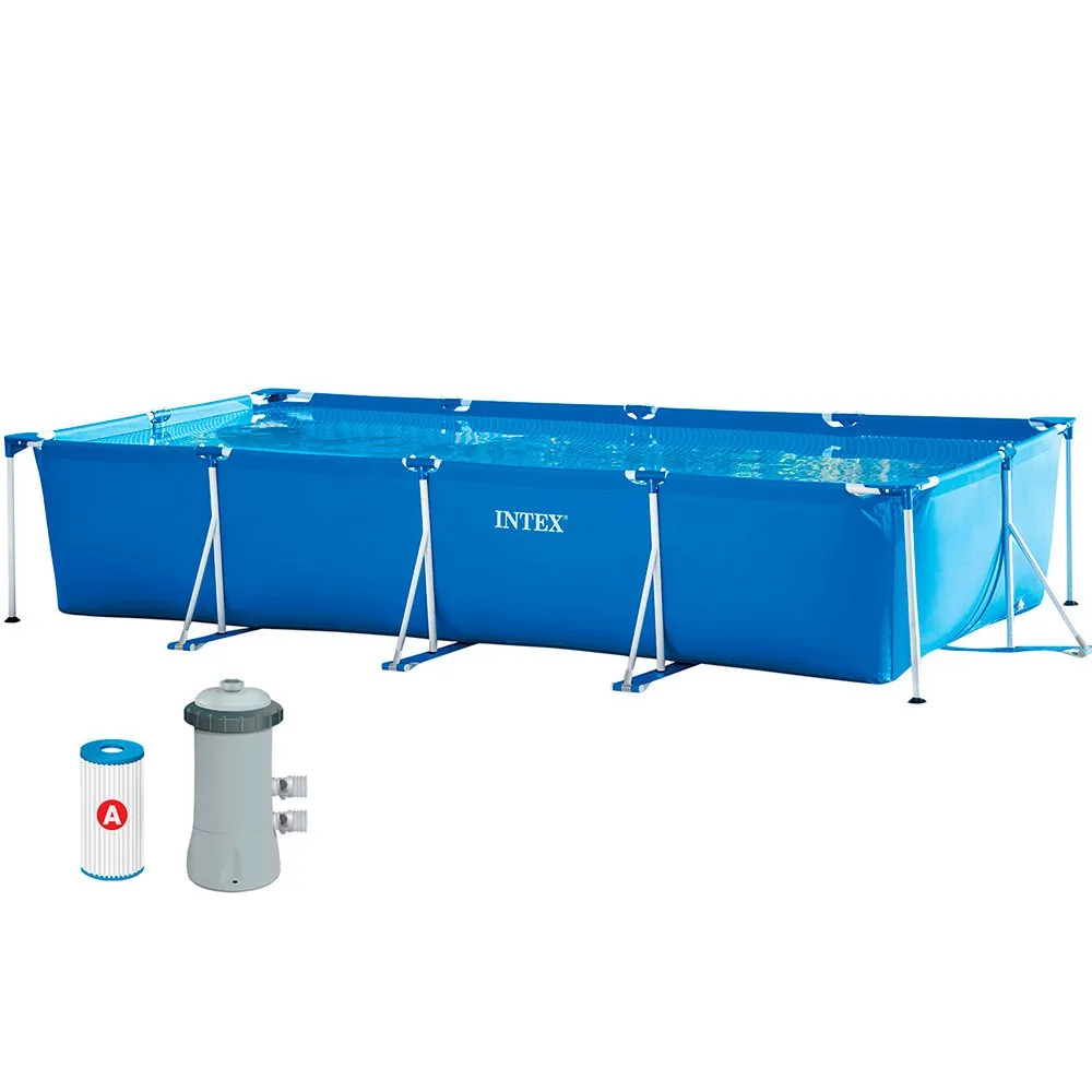 Intex Metallrahmen mit Kartuschenfilter-Pumpen-Pool 450x220x84 cm