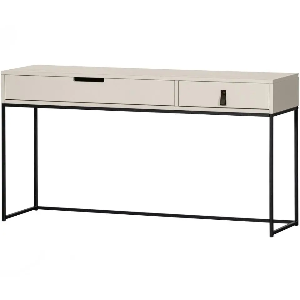 WOOOD Silas Sidetable - Geborsteld Grenen - Dust - 74x140x40