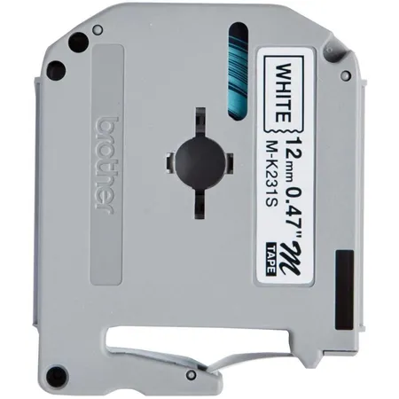 Brother M-Tape M-K231S Schriftbandkassette, Bandbreite: 12 mm