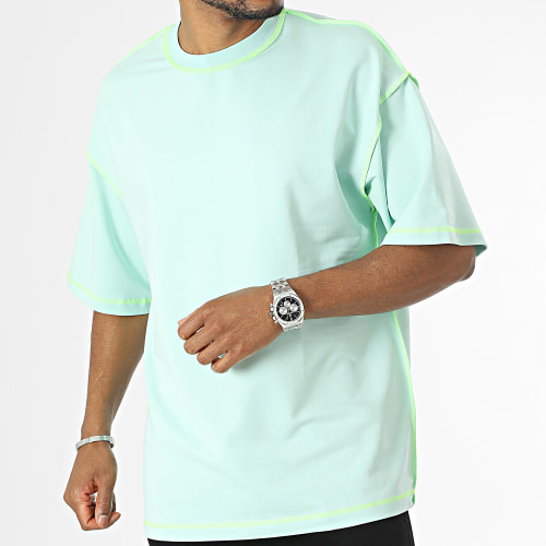 Tee Shirt Oversize Large Vert Menthe