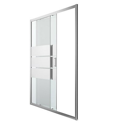 Porte de douche coulissante GoodHome Beloya miroir 140 cm