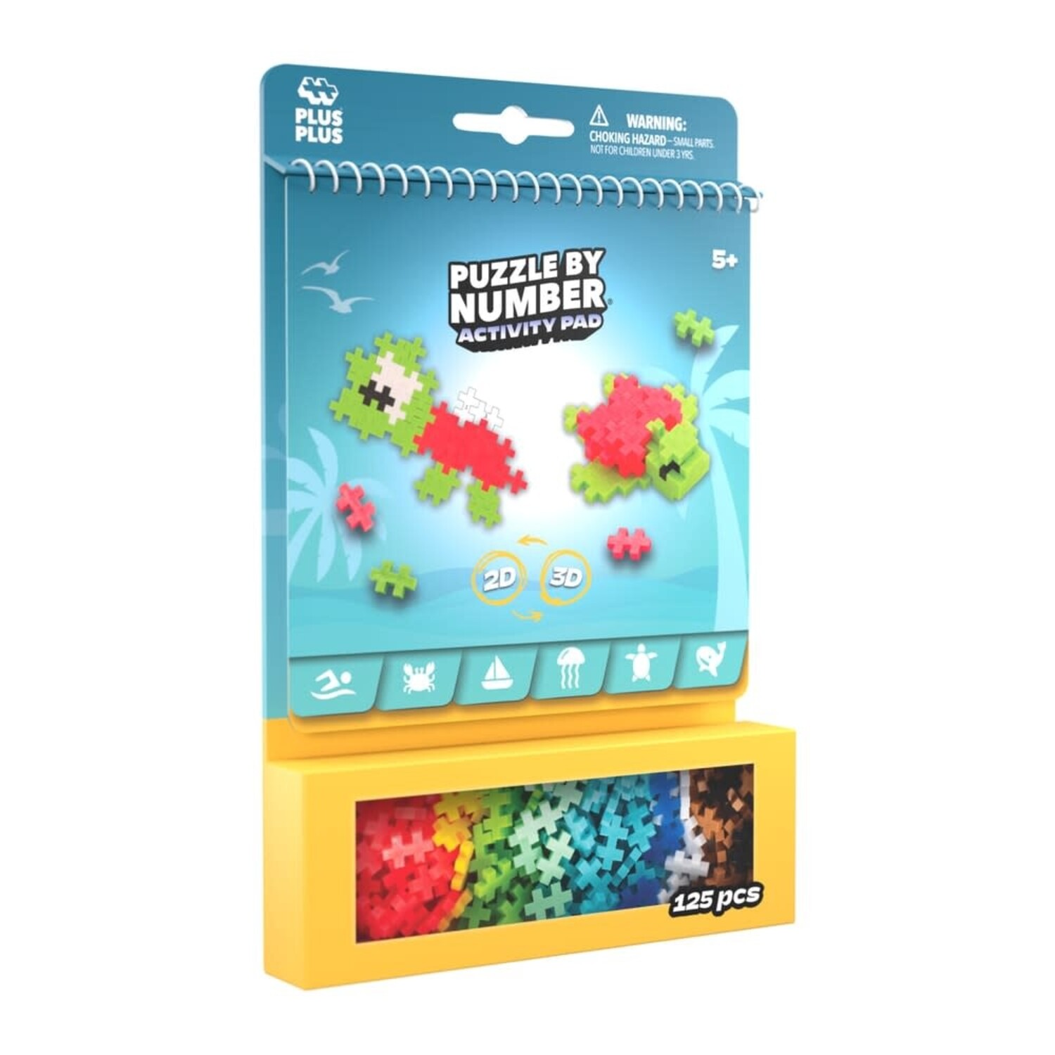 Plus - Plus | Activity Pad 125 stuks | Oceaan