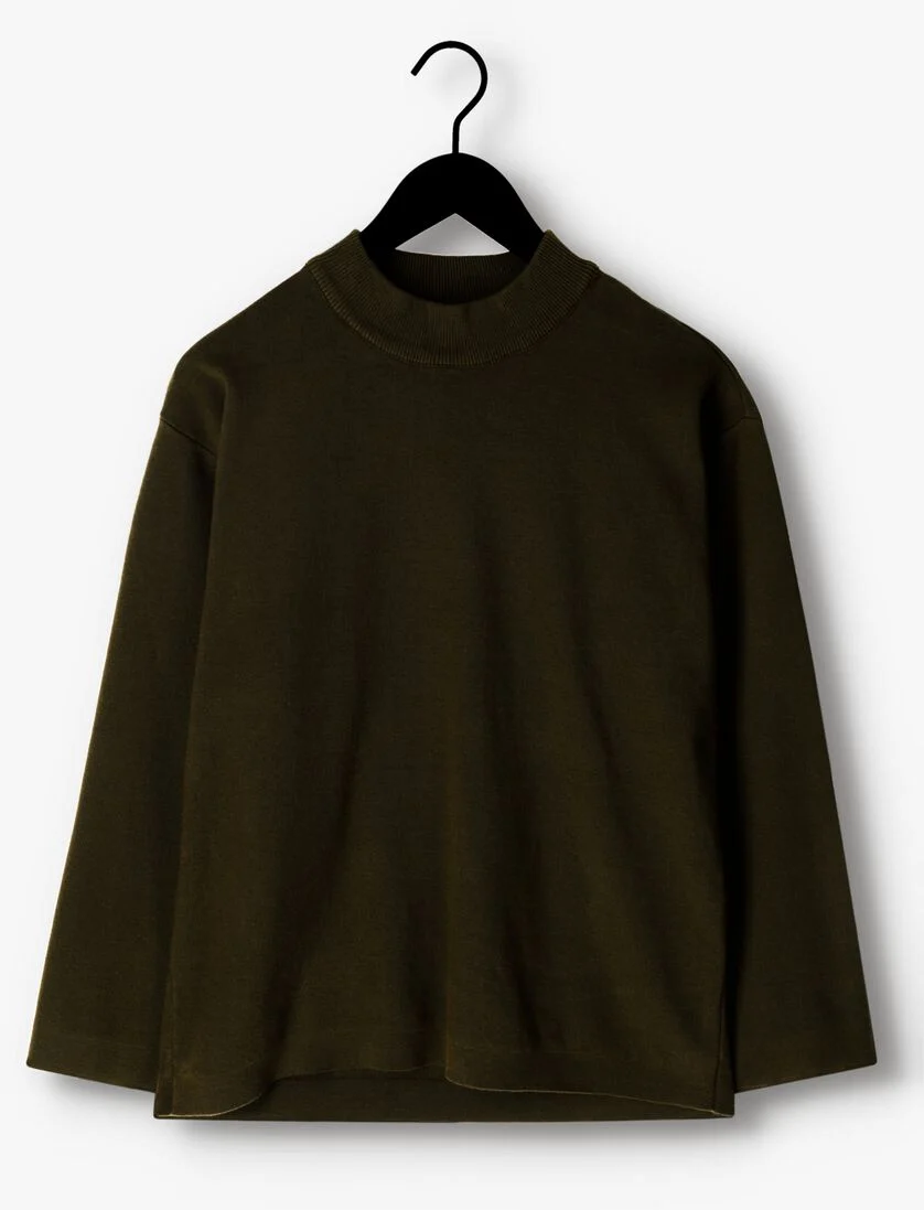 ANOTHER LABEL donkergroene another label trui luktar knitted pull l/s
