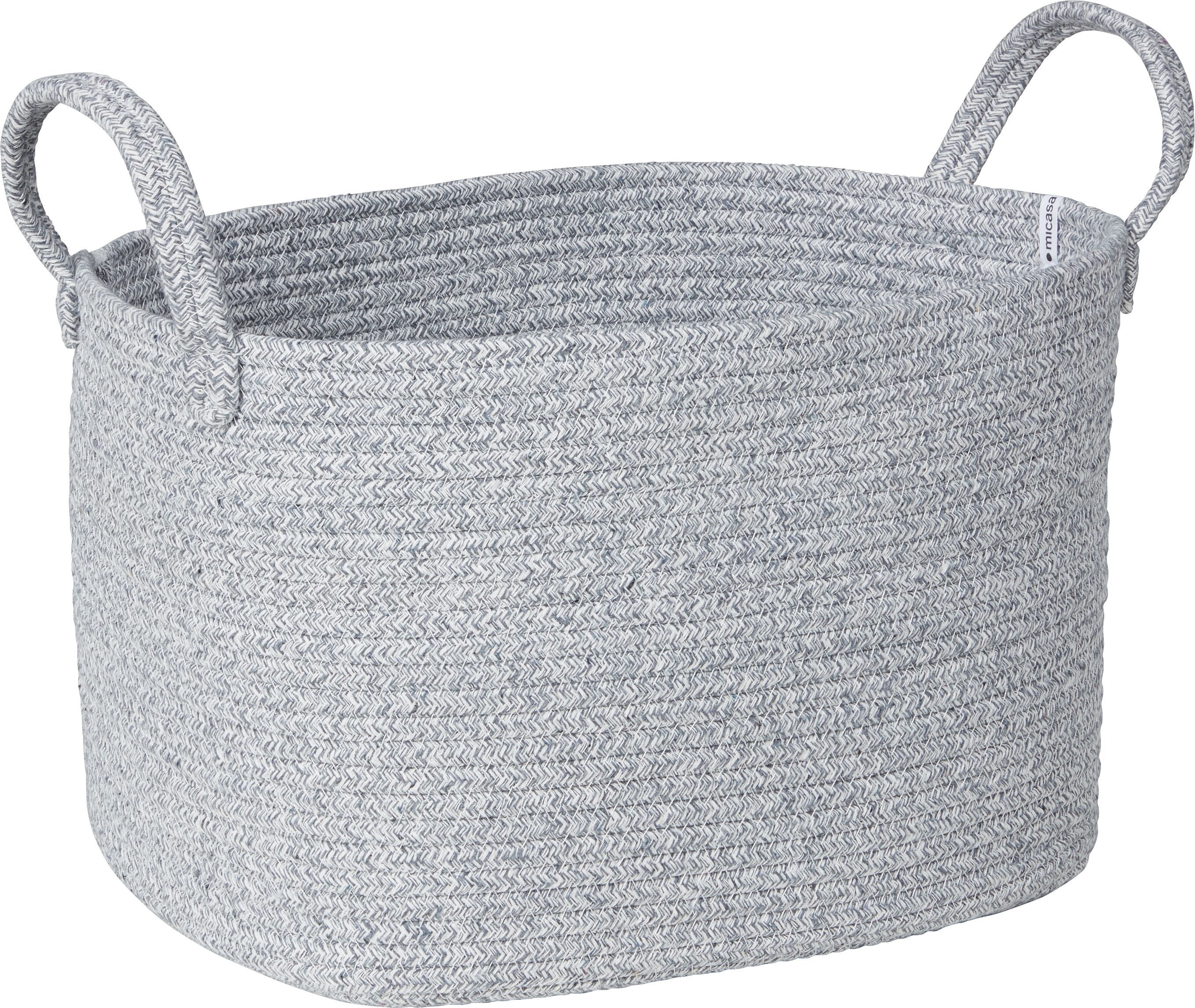 CLEA Korb - Hellgrau / B: 30.0 cm x T: 36.0 cm x H: 24.0 cm