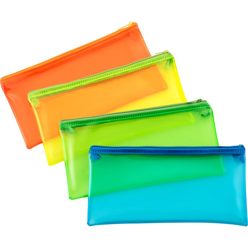 Trousse rectangulaire translucide fluo Wonday