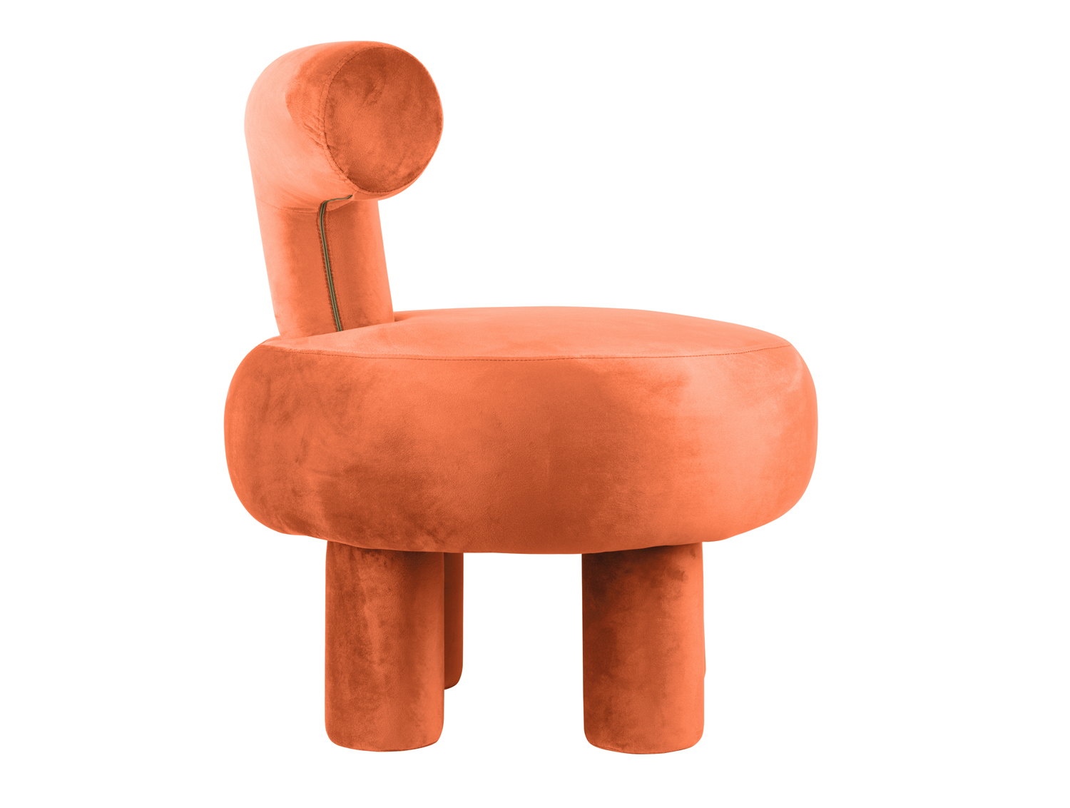 Chair Abrazo velvet peach orange
