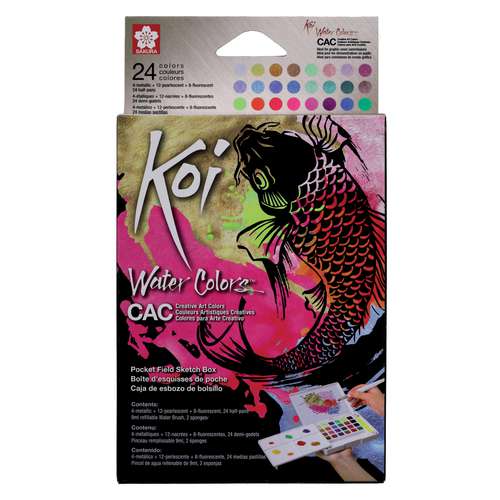 SAKURA® Koi® Water Color Sketch Box Creative Art Colors Edition