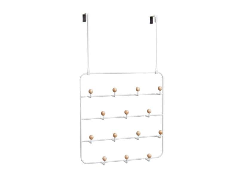 Umbra Türgarderobe Estique 14 Haken, Weiss Garderobe für für die Türe oder an die Wand