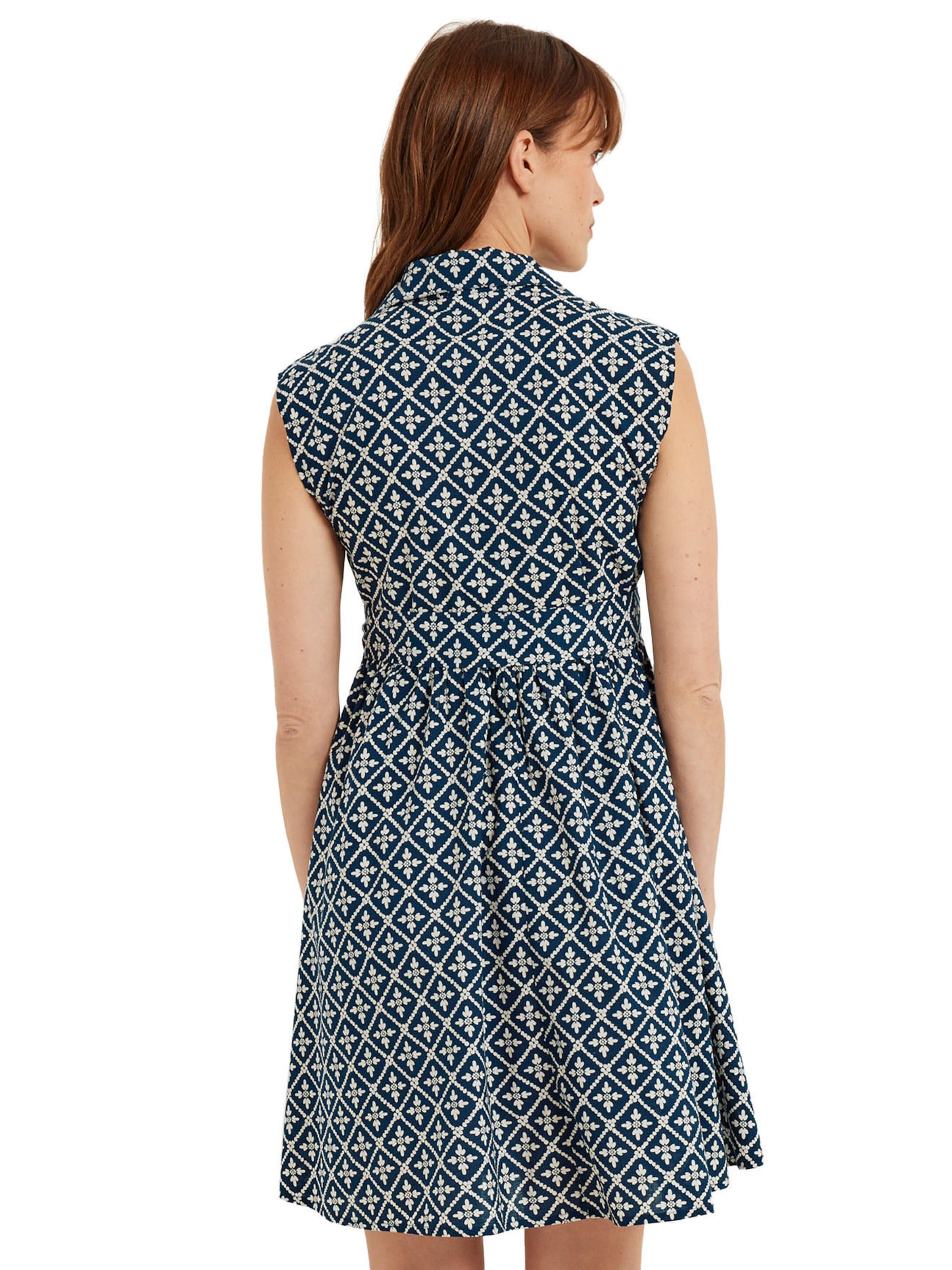 Vertbaudet Ärmelloses Blusenkleid für Schwangerschaft und Stillzeit marine