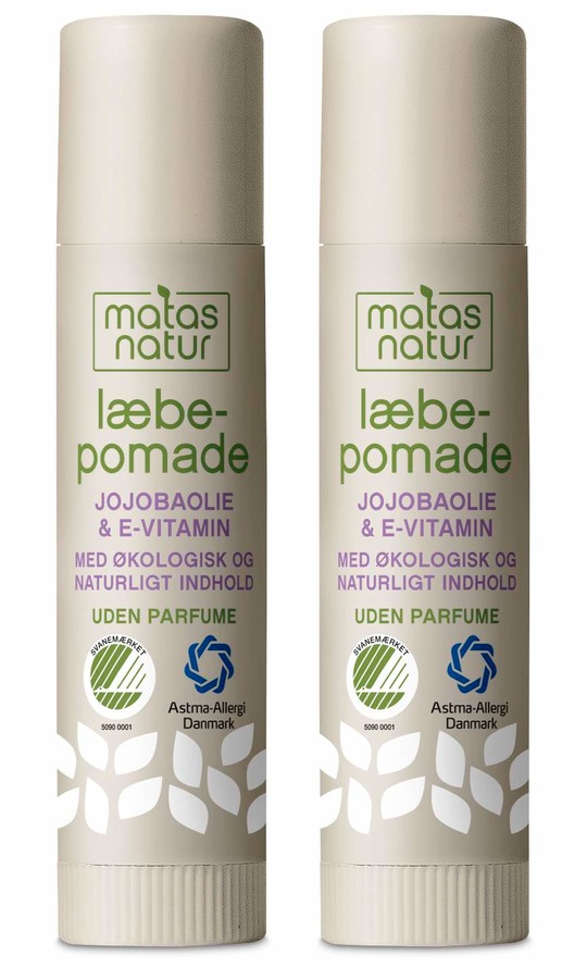 Matas Natur Jojobaolie og E-vitamin Læbepomade 2 stk.