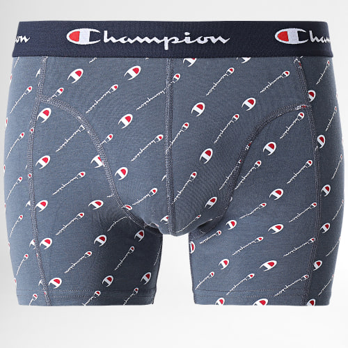 Lot De 2 Boxers U20035 Bleu Marine Gris
