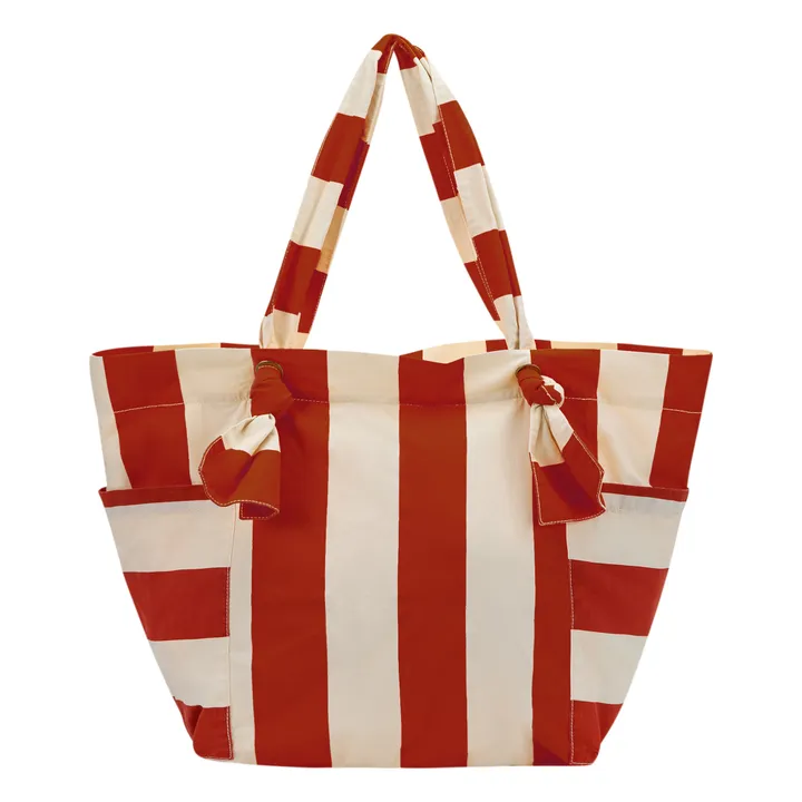 Bobo Choses Cabas Rayures - Collection Femme  | Rouge brique