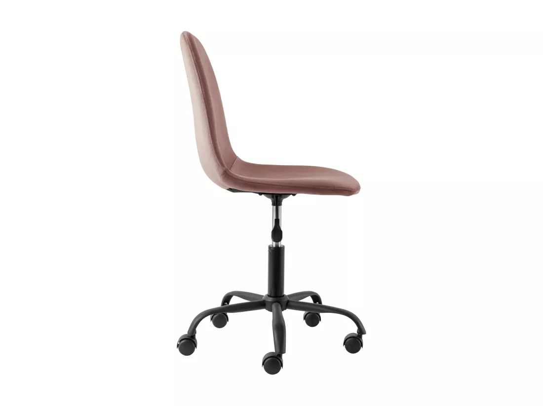 Milano | Chaise de bureau en velours rose