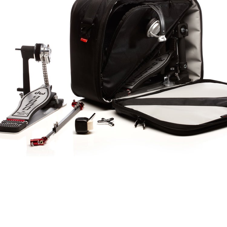 Mono M80 tas voor dubbel-bassdrumpedaal, zwart