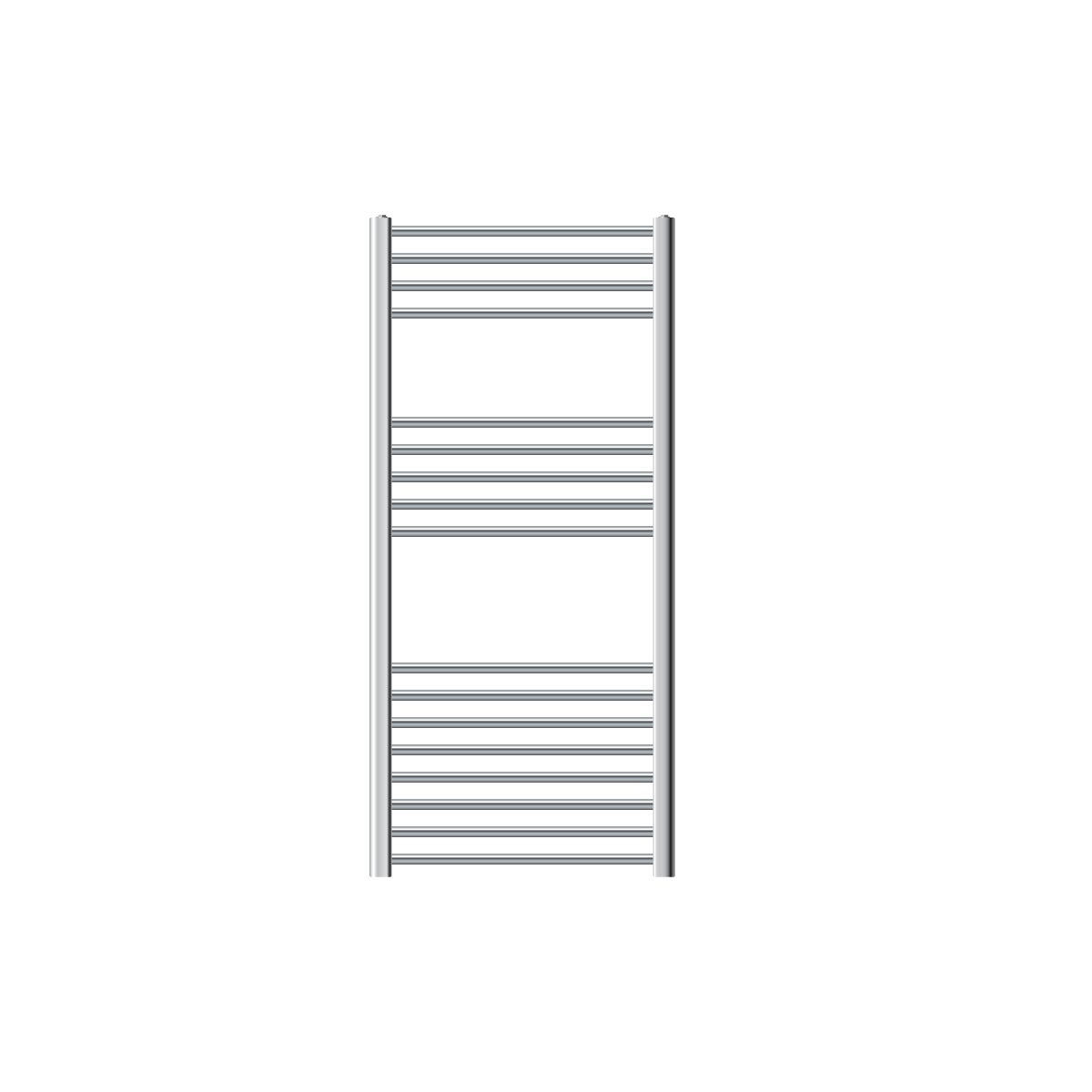 LuxeBath Sahara badkamerradiator, 600x1200 mm, chroom, recht met zijaansluiting, designradiator, handdoekwarmer, handdoekdroger, handdoekradiator, handdoekradiator, badkamerverwarming