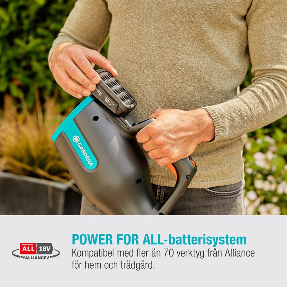LØVBLÅSER GARDENA POWER FOR ALL POWERJET 18V 1X2,5AH