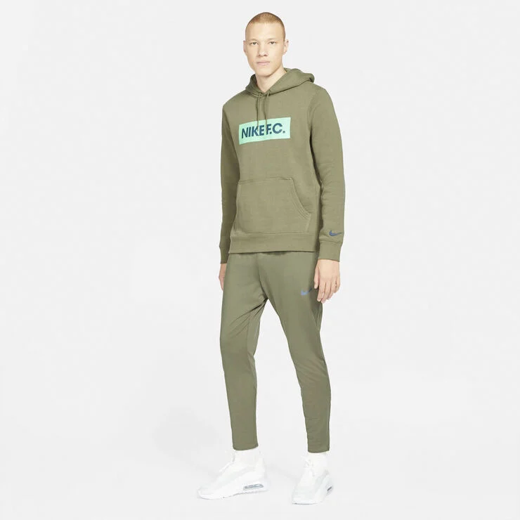 Nike F.c. Fleece Haettetroje Grøn