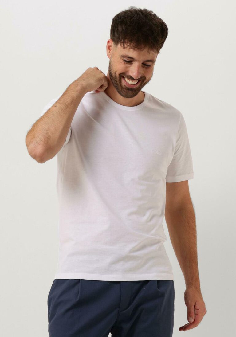 BOSS witte boss t-shirt tshirt rn 3p classic