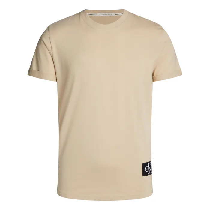Calvin Klein Badge Round Hem Shirt Heren