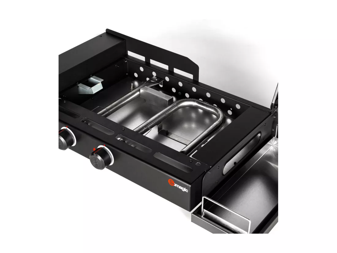 Plancha à gaz 2 brûleurs So Burger - Somagic