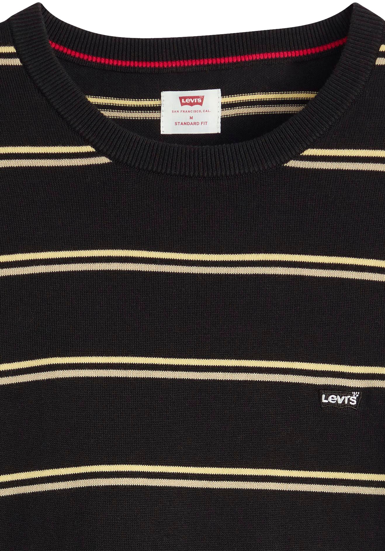 Levi's® Rundhalspullover , Formstabiler Feinstrick dank Elasthan