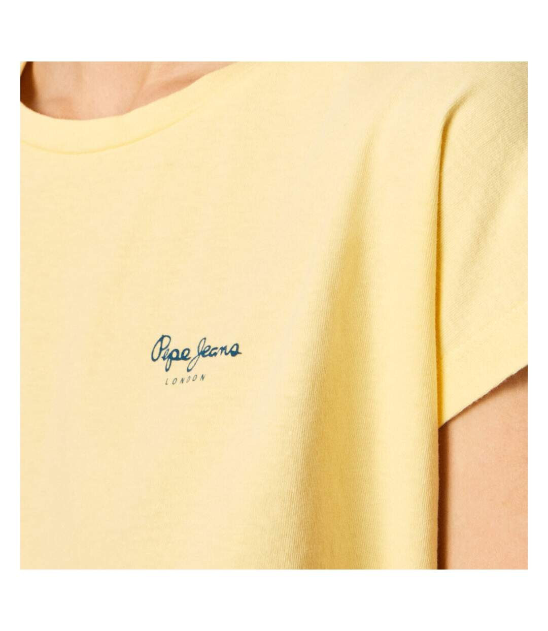 T-shirt Jaune Femme Pepe Jeans Bloom