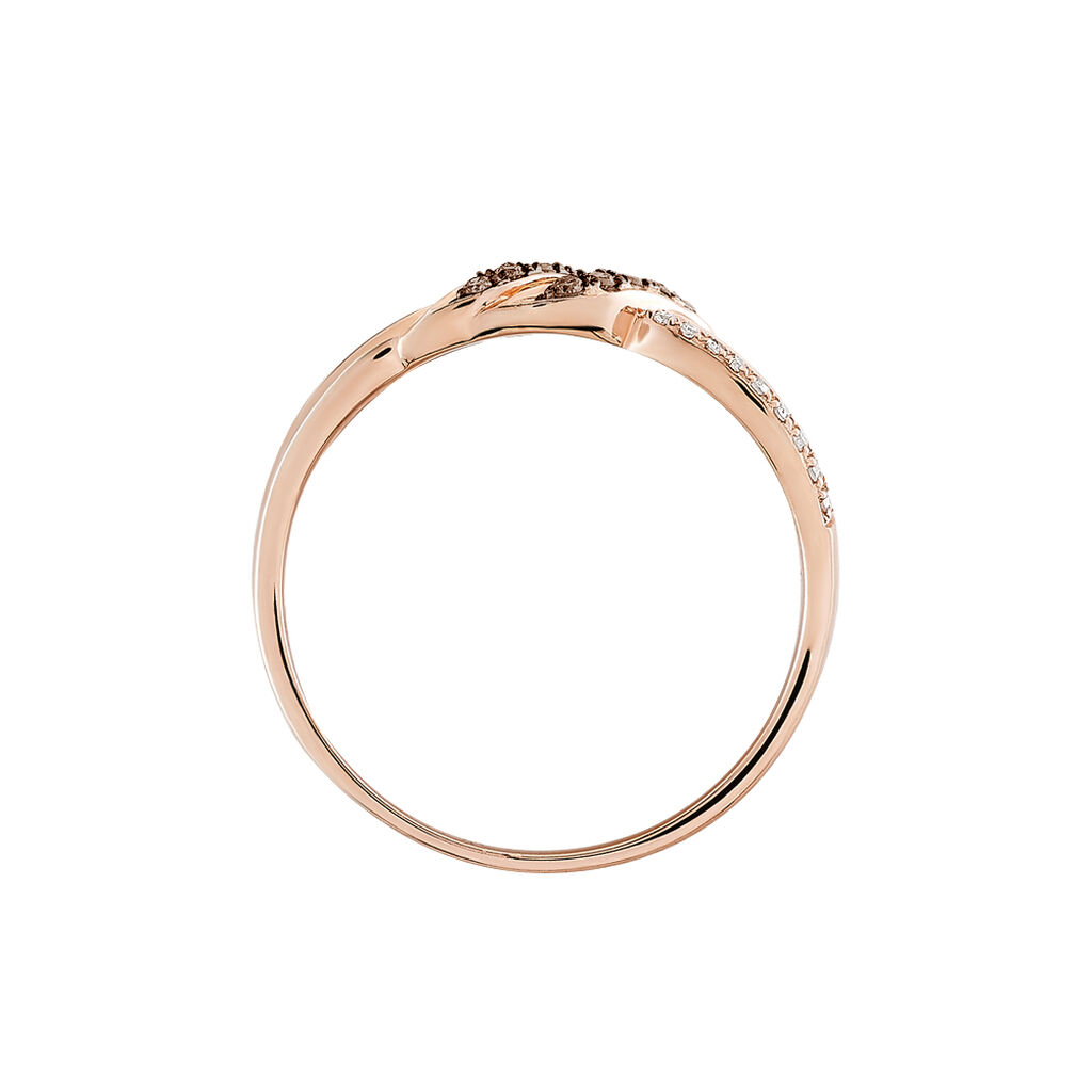 Bague Edem Or Rose Diamant