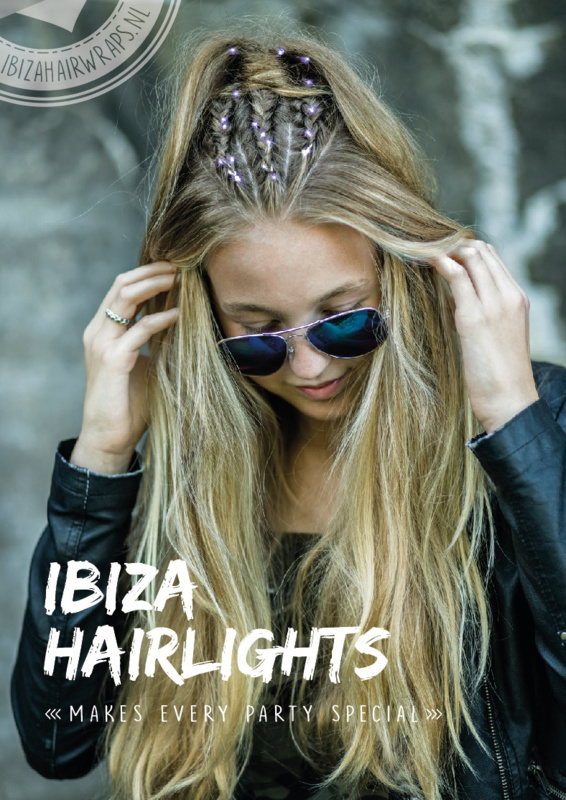 IBIZA Hairlights Pink/Blue