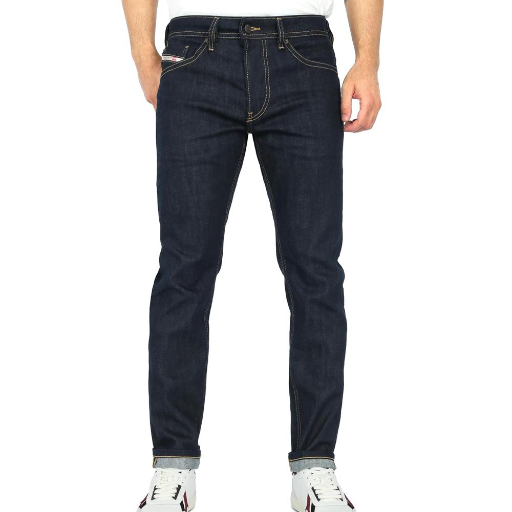 Diesel Jean Slim Bleu Foncé Homme Diesel Thommer 01