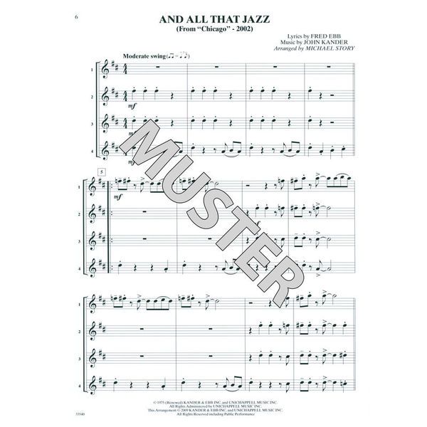 Alfred Music Publishing Movie Quartets for All A-Sax