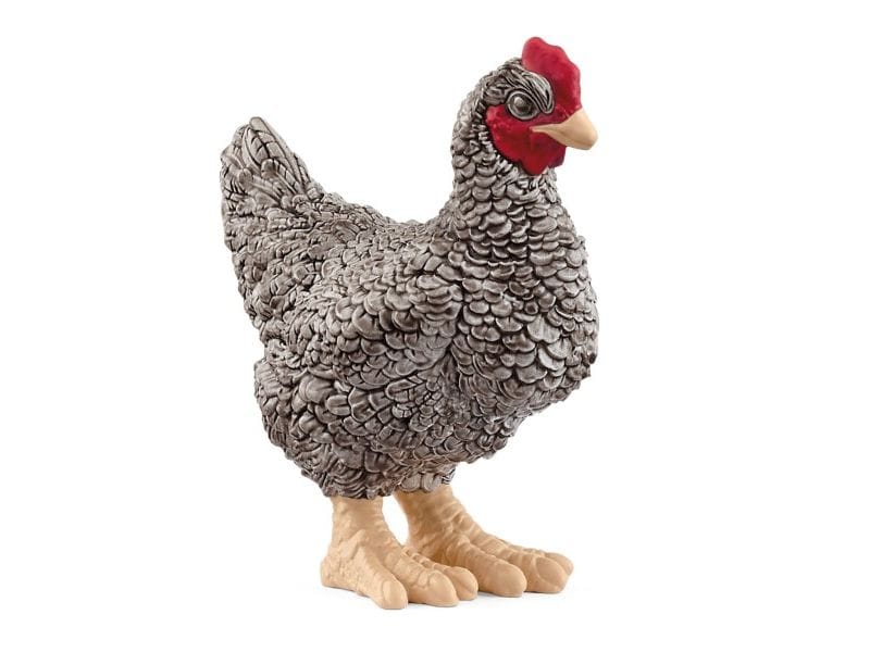 Schleich Spielzeugfigur Farm World Plymouth Rock Huhn Hochwertige Tierfigur