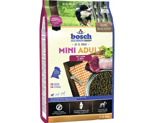 Bosch Mini Adult Lam & Rijst droog hondenvoer 3 kg